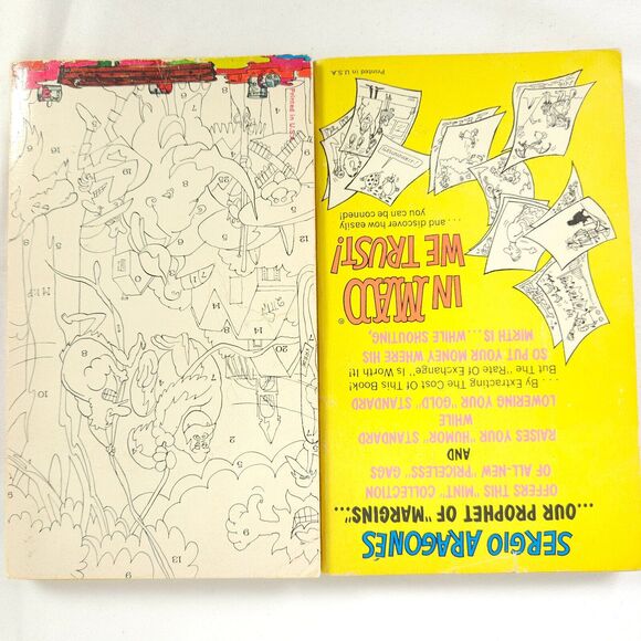 In Mad We Trust & Mad-ly Yours Sergio Aragone Blast Funny Joke Vintage Book Lot - Picture 2 of 10